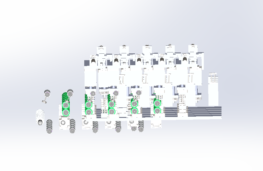 电池滚筒定位小型流水线